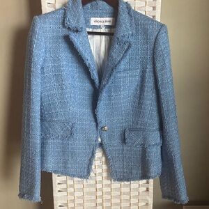 Veronica Beard Textured Blue Jacket